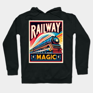 Train Vintage, Railway Magic Hoodie